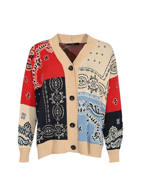 Cardigan over Baobab in filato jacquard WEEKEND MAX MARA | 2525346051600001